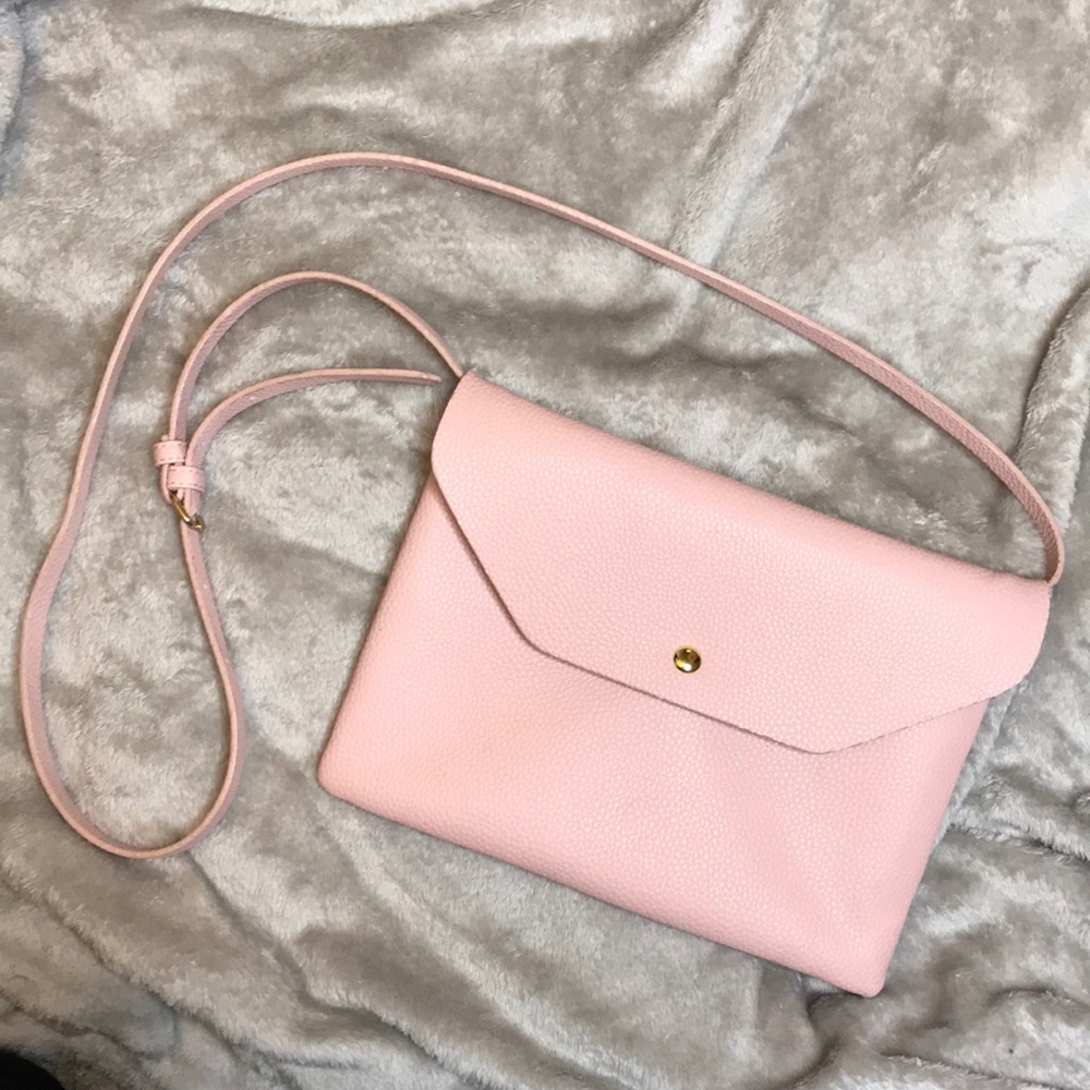 Forever 21 Pink Leather Cross body Purse